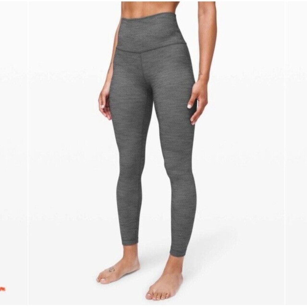 Lululemon Align Pant II High-Rise Pant 25" Herringbone Heathered Size 4